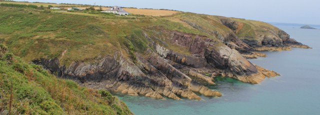 15 Caer Bwdy Bay, Ruth hiking the Pembrokeshire Coast Path
