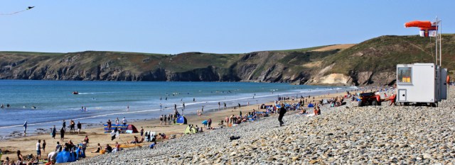 Newgale beach in late afternoon