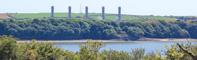 22 power station, Ruth hiking in Wales
