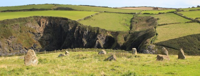 06 standing stone circle, above Trewin, Ruth Livingstone