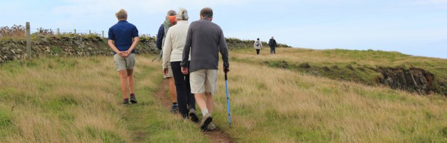 12 walkers on the Pembrokeshire Coast Path, Ruth Livingstone
