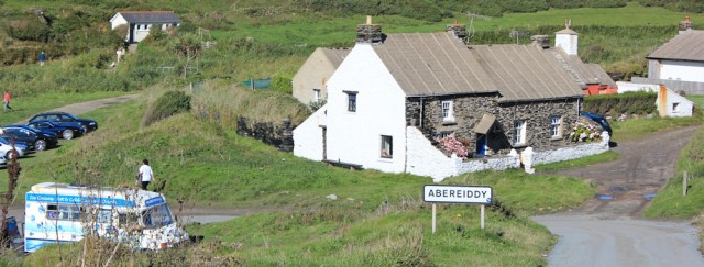 ice-cream van, Abereiddy Bay, Ruth's coast hike