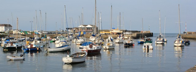01 Aberaeron marina in the morning sun, ruth livingstone