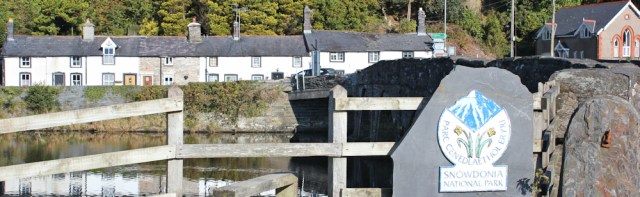01 Bridge over River Dovey, Ruth entering the Snowdonia National Park