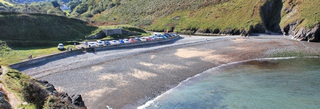 01 Cwmtydu beach, Ruth walking the Ceredigion Path, Wales coast