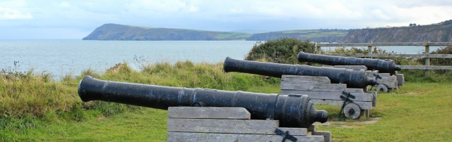 03 Castle Point, Fishguard, Ruth walking the coastal path in Wales