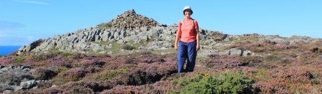 04 self-portrait Ruth walking to Strumble Head, Wales