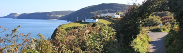 06 Tresaith and caravans, Ruth's coastal walk, Cardigan Bay