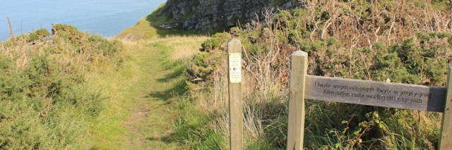 07 high or low road - Ruth hiking the Wales coast