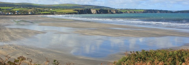 09 looking down on Newport Sands, Ruth's coastal walk, Pembrokeshire