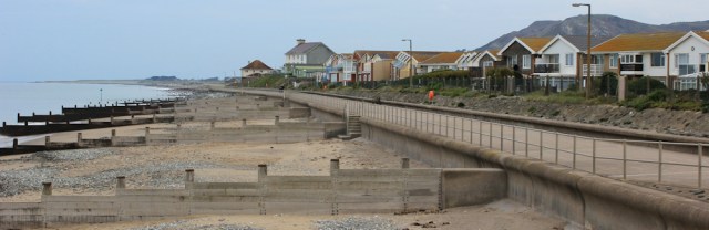 09 next walk, Ruth looking ahead from Tywyn, Wales