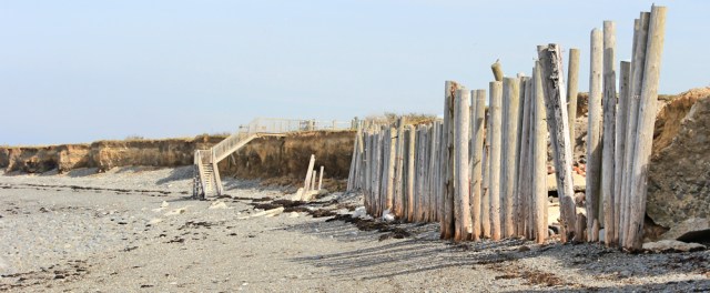 10 crumbling sea defences at Llansantffraed