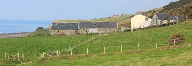 13 empty cottages, Ruth walking to Aberystwith