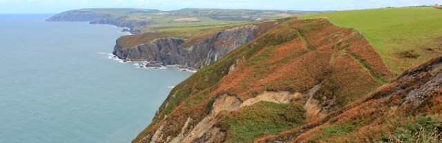 15 hiking the Pembrokeshire Coast Path towards Ceibwr Bay