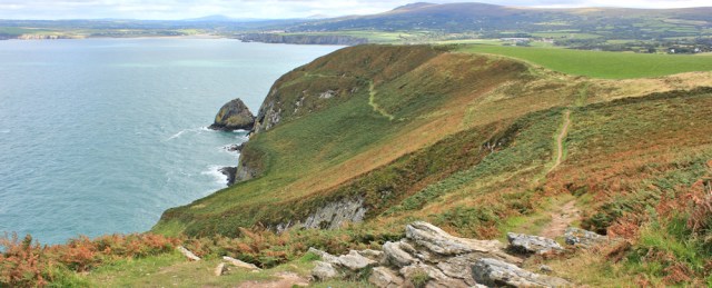 17 coming down from Dinas Head, Ruth's walk to Newport, Wales