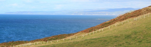 19 looking forward to Aberystwith, Ruth's coastal walk, Wales