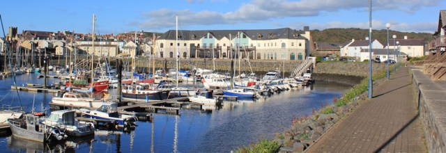 26 around the marina, Ruth in Aberystwith