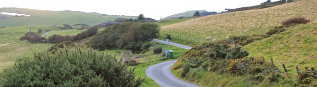 26 Panoramic Road, Ruth hiking, above Aberdovey