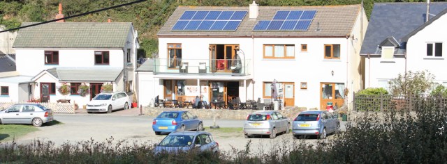 b17 cafe at Cwmtydu, Ruth's coastal walk in Wales
