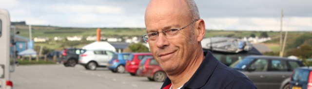 hubby on Pembrokeshire Coast Path