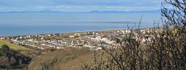 17 down to Fairbourne, Ruth on the Wales Coast Path