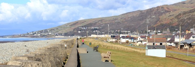 18 esplanade, Fairbourne, Ruth walking in Wales
