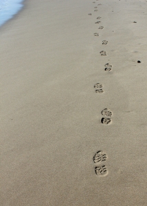  footsteps on sand, Ruth Livingstone