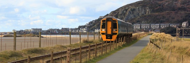 24 Train over Barmouth Bridge, Ruth's coastal walk