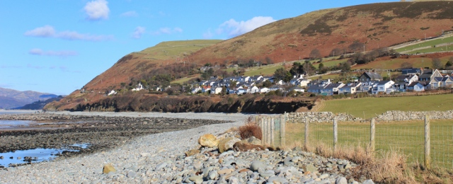 beach at Llwyngwril, Ruth's coastal walk, Wales
