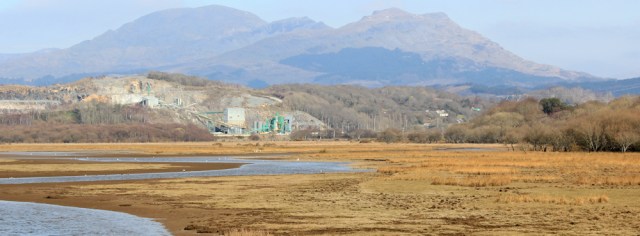 a08 Garth Quarry across the marshes, Ruth's coast walking