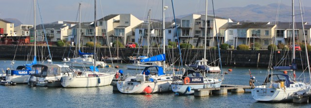 a12 marina at Porthmadog, Ruth's coast walk