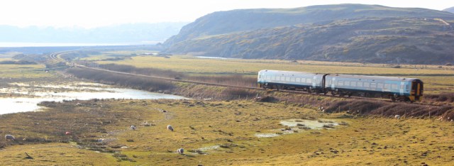a19 looking towards Criccieth, Ruth on the Wales Coastal Path