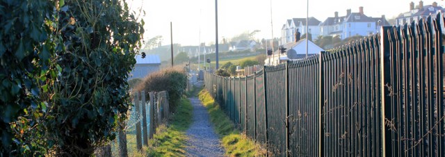 a23 approach to Criccieth, Ruth's coastal walk, Lleyn peninsula