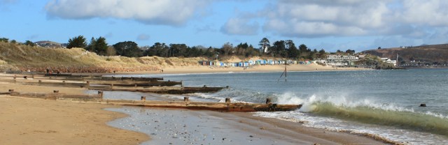 03 Borth Fawr beach, Ruth walking in Abersoch, Wales