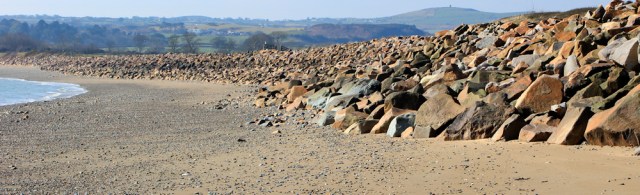 06 beach walking, Ruth near Llanbedrog