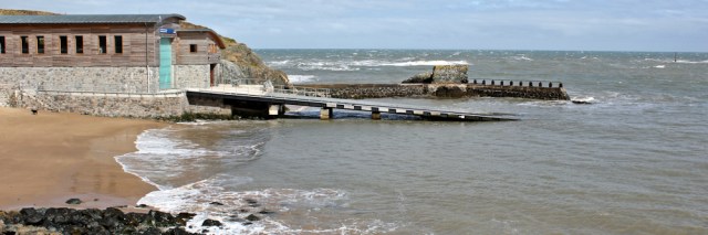 06 lifeboat station, Porth Dinllaen, Morfa Nefyn, Ruth walking the Llyn Coastal Path
