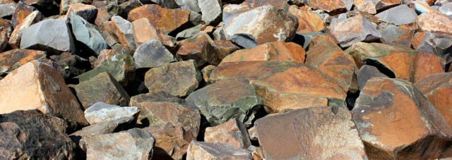 07 multicoloured rocks, Ruth on the Wales Coast Path, Llyn Peninsula