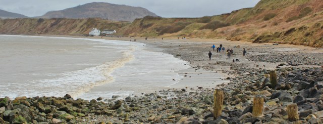 10 walking along the beach to Morfa Nefyn, Ruth Livingstone on the Wales Coast Path, Llyn