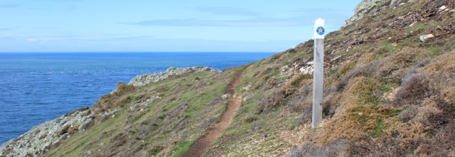 12 rugged path, Ruth walking the Llyn Peninsula, Mynydd y Gwyddel