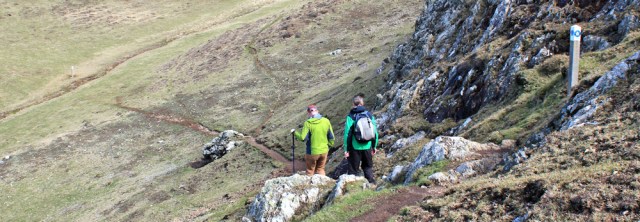 13 Mynydd y Gwyddel, Ruth hiking in Wales, Lleyn Coast Path