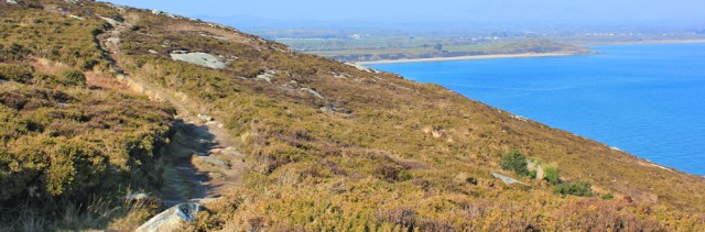 14 path across Mynydd Tir-y-cwmwd, Ruth's coastal walk, Wales