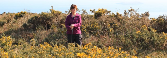 16 self portrait, Ruth Livingstone on Mynydd Tir-y-cwmwd, Llanbedrog