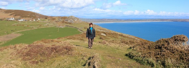 17 self-portrait, Ruth Livingstone on Mynydd Penarfynydd, Wales