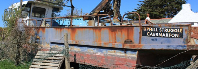 19 Uphill Struggle, Ruth walking the coastal path, Anglesey