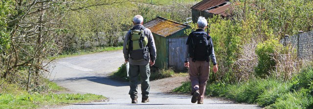 19 Wales Coast Path, Ruth hiking in Anglesey