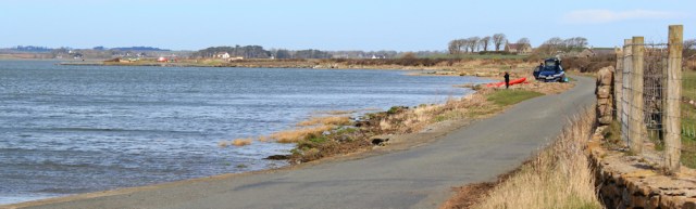22 coast road to Caernarfon, Ruth on the Llyn coastal path