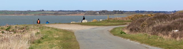 25 ruth hiking the Llyn coast path, towards Caernarfon
