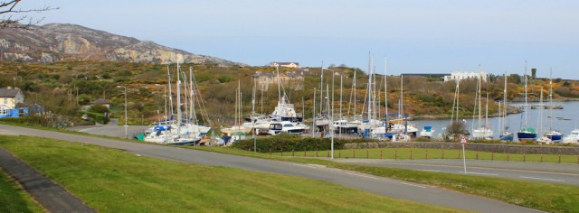 01 Holyhead Marina, Ruth walking the coastal path, Anglesey