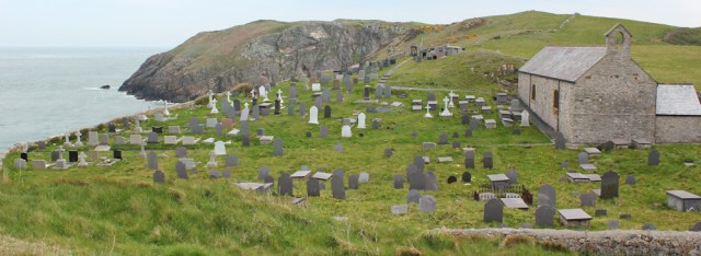06 chapel on cliffs, Ty'n-llan, Ruth Livingstone on Anglesey