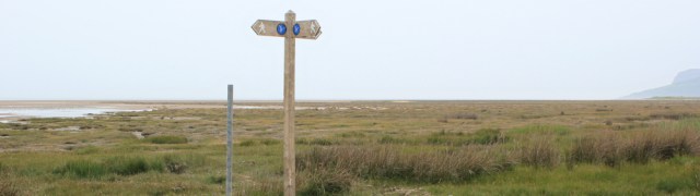 06 tidal section, Wales Coast Path, Ruth hiking in Anglesey